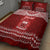 Personalised Toa Samoa Christmas Quilt Bed Set Samoa Siva Tau Manuia Le Kerisimasi Red Vibe - Wonder Print Shop