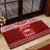 Personalised Toa Samoa Christmas Rubber Doormat Samoa Siva Tau Manuia Le Kerisimasi Red Vibe - Wonder Print Shop