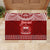 Personalised Toa Samoa Christmas Rubber Doormat Samoa Siva Tau Manuia Le Kerisimasi Red Vibe - Wonder Print Shop