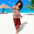 Personalised Toa Samoa Christmas Sarong Samoa Siva Tau Manuia Le Kerisimasi Red Vibe - Wonder Print Shop