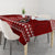 Personalised Toa Samoa Christmas Tablecloth Samoa Siva Tau Manuia Le Kerisimasi Red Vibe - Wonder Print Shop