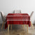 Personalised Toa Samoa Christmas Tablecloth Samoa Siva Tau Manuia Le Kerisimasi Red Vibe - Wonder Print Shop
