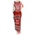 Personalised Toa Samoa Christmas Tank Maxi Dress Samoa Siva Tau Manuia Le Kerisimasi Red Vibe - Wonder Print Shop