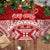 Personalised Toa Samoa Christmas Tree Skirt Samoa Siva Tau Manuia Le Kerisimasi Red Vibe - Wonder Print Shop