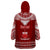 Personalised Toa Samoa Christmas Wearable Blanket Hoodie Samoa Siva Tau Manuia Le Kerisimasi Red Vibe - Wonder Print Shop