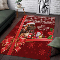 Funny Moo Deng Christmas Area Rug LT9 - Wonder Print Shop