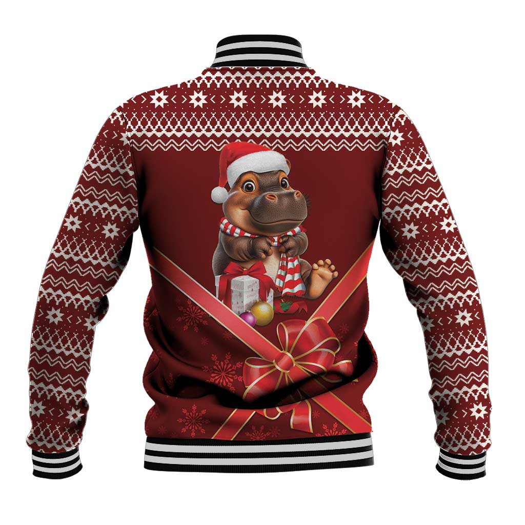 Funny Moo Deng Christmas Baseball Jacket LT9 - Wonder Print Shop