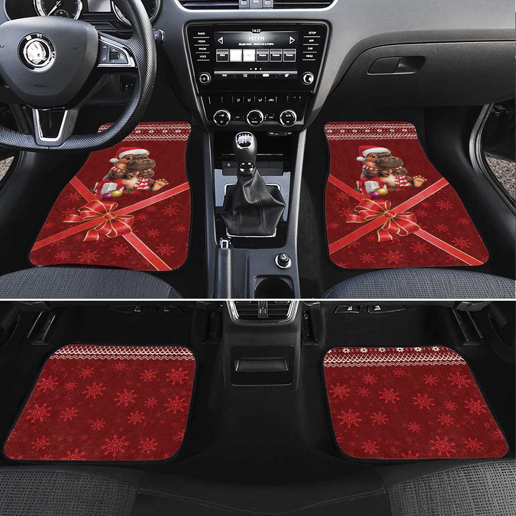 Funny Moo Deng Christmas Car Mats LT9 - Wonder Print Shop