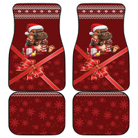 Funny Moo Deng Christmas Car Mats LT9 - Wonder Print Shop