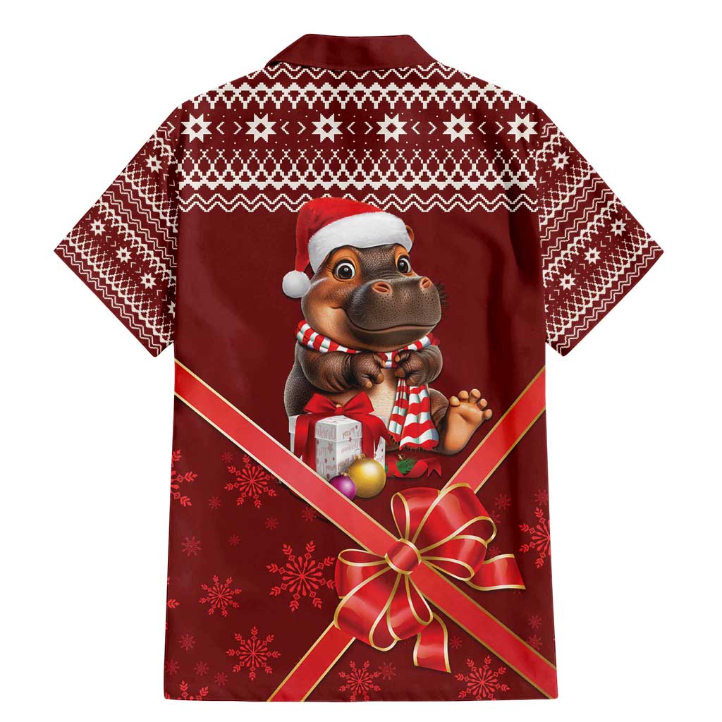 Funny Moo Deng Christmas Family Matching Mermaid Dress and Hawaiian Shirt LT9 - Wonder Print Shop