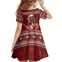 Funny Moo Deng Christmas Family Matching Off Shoulder Maxi Dress and Hawaiian Shirt LT9 - Wonder Print Shop