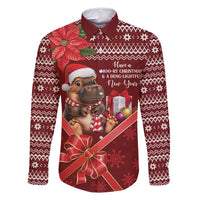Funny Moo Deng Christmas Family Matching Off Shoulder Maxi Dress and Hawaiian Shirt LT9 - Wonder Print Shop