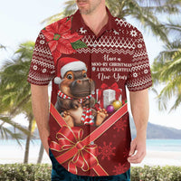 Funny Moo Deng Christmas Hawaiian Shirt - Wonder Print Shop