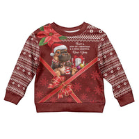 Funny Moo Deng Christmas Kid Ugly Christmas Sweater - Wonder Print Shop