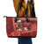 Funny Moo Deng Christmas Leather Tote Bag - Wonder Print Shop
