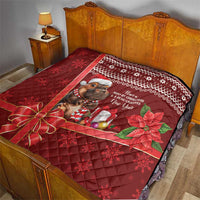 Funny Moo Deng Christmas Quilt - Wonder Print Shop