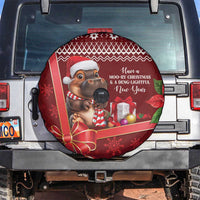 Funny Moo Deng Christmas Spare Tire Cover - Wonder Print Shop