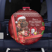 Funny Moo Deng Christmas Spare Tire Cover - Wonder Print Shop