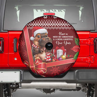 Funny Moo Deng Christmas Spare Tire Cover - Wonder Print Shop