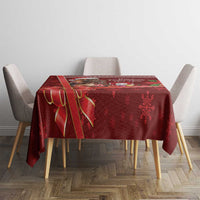 Funny Moo Deng Christmas Tablecloth - Wonder Print Shop
