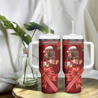 Funny Moo Deng Christmas Tumbler With Handle - Wonder Print Shop