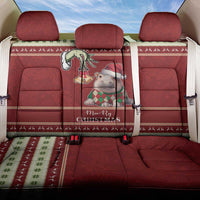 Moo Deng Moo-Ry Christmas Back Car Seat Cover Santa Baby Pygmy Hippo LT9 - Wonder Print Shop