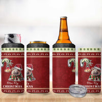 Moo Deng Moo-Ry Christmas 4 in 1 Can Cooler Tumbler Santa Baby Pygmy Hippo LT9 - Wonder Print Shop