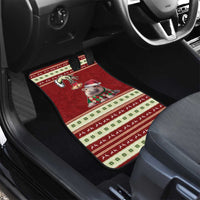 Moo Deng Moo-Ry Christmas Car Mats Santa Baby Pygmy Hippo LT9 - Wonder Print Shop