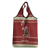 Moo Deng Moo-Ry Christmas Grocery Bag Santa Baby Pygmy Hippo