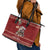 Moo Deng Moo-Ry Christmas Leather Tote Bag Santa Baby Pygmy Hippo - Wonder Print Shop