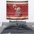 Moo Deng Moo-Ry Christmas Tapestry Santa Baby Pygmy Hippo - Wonder Print Shop
