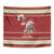 Moo Deng Moo-Ry Christmas Tapestry Santa Baby Pygmy Hippo - Wonder Print Shop