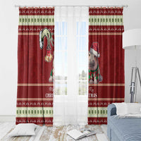 Moo Deng Moo-Ry Christmas Window Curtain Santa Baby Pygmy Hippo - Wonder Print Shop