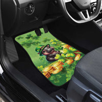 Leprechaun Moo Deng St Patricks Day Car Mats LT9 - Wonder Print Shop