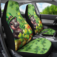 Leprechaun Moo Deng St Patricks Day Car Seat Cover LT9 - Wonder Print Shop