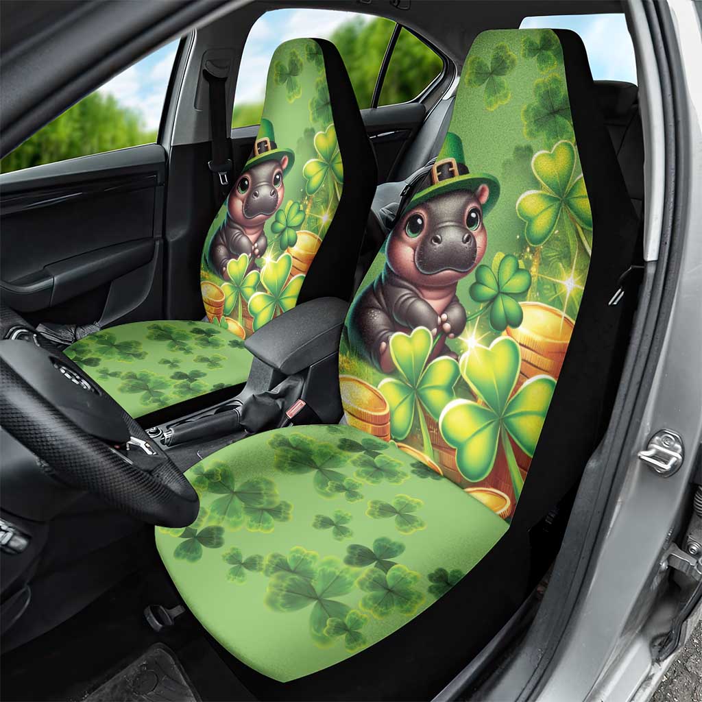 Leprechaun Moo Deng St Patricks Day Car Seat Cover LT9 - Wonder Print Shop