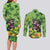 Leprechaun Moo Deng St Patricks Day Couples Matching Long Sleeve Bodycon Dress and Long Sleeve Button Shirt LT9 - Wonder Print Shop