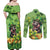 Leprechaun Moo Deng St Patricks Day Couples Matching Off Shoulder Maxi Dress and Long Sleeve Button Shirt LT9 - Wonder Print Shop