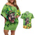 Leprechaun Moo Deng St Patricks Day Couples Matching Off Shoulder Short Dress and Hawaiian Shirt LT9 - Wonder Print Shop