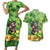 Leprechaun Moo Deng St Patricks Day Couples Matching Short Sleeve Bodycon Dress and Hawaiian Shirt LT9 - Wonder Print Shop
