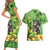 Leprechaun Moo Deng St Patricks Day Couples Matching Short Sleeve Bodycon Dress and Hawaiian Shirt LT9 - Wonder Print Shop
