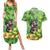 Leprechaun Moo Deng St Patricks Day Couples Matching Summer Maxi Dress and Hawaiian Shirt LT9 - Wonder Print Shop