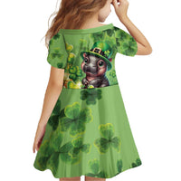 Leprechaun Moo Deng St Patricks Day Family Matching Mermaid Dress and Hawaiian Shirt LT9 - Wonder Print Shop