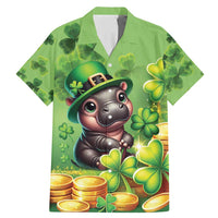 Leprechaun Moo Deng St Patricks Day Family Matching Mermaid Dress and Hawaiian Shirt LT9 - Wonder Print Shop
