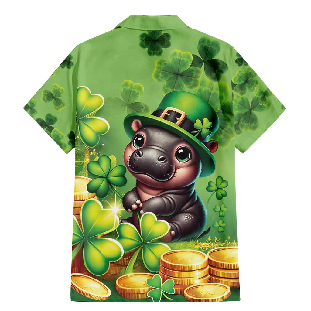 Leprechaun Moo Deng St Patricks Day Family Matching Mermaid Dress and Hawaiian Shirt LT9 - Wonder Print Shop