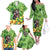 Leprechaun Moo Deng St Patricks Day Family Matching Off The Shoulder Long Sleeve Dress and Hawaiian Shirt - Wonder Print Shop