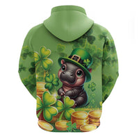 Leprechaun Moo Deng St Patricks Day Hoodie - Wonder Print Shop