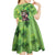 Leprechaun Moo Deng St Patricks Day Kid Short Sleeve Dress - Wonder Print Shop