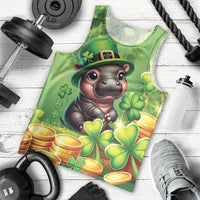 Leprechaun Moo Deng St Patricks Day Men Tank Top - Wonder Print Shop
