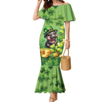 Leprechaun Moo Deng St Patricks Day Mermaid Dress - Wonder Print Shop